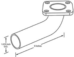 Picture of Cummins A026E098 Exhaust Elbow Adapter for Onan Generators