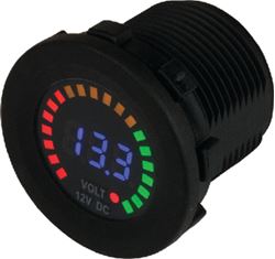 Picture of Sea-Dog Line 4216171 Cobra Rainbow Display Digital Voltmeter 8-16V
