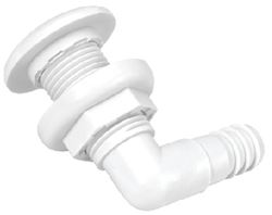 Picture of Johnson Pumps 7503500 3/4" 90° White Thru-Hull Fitting