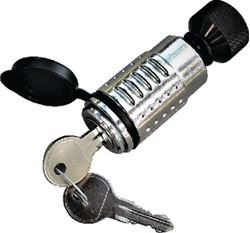 Picture of C.T. Johnson STL Spare Tire Lock Chrome Plated Deadbolt