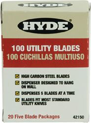 Picture of Hyde Tools 42150 Heavy Duty Utility Knife Blades 100-Pack