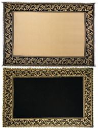 Picture of Ming's Mark RA811WL Classical LED Illuminated Reversible Patio Mat 8' x 11' Black/Beige