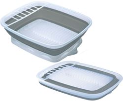Picture of Progressive Int'L CDD-100 Prepworks Large Collapsible Dish Rack With Drain Board 16" x 19"
