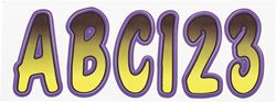 Picture of SeaSense 50073815 3-Inch Boat Registration Letter and Number Kit - Assorted Hot Colors