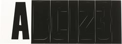 Picture of SeaSense 50073820 3-Inch Boat Registration Number Letter Kit Black