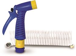 Picture of SeaSense 50091295 Coiled Wash Down Hose with Nozzle 1/2" x 15'