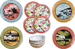 Picture of JR Race Car CC001 Malamine Dish Set