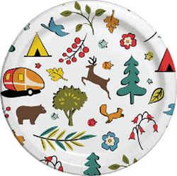Picture of JR Race Car CC007W8 Paper Plates- Into The Woods