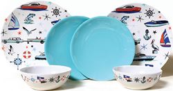 Picture of JR Race Car CC009 6-Piece Marine Dish Set