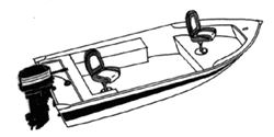 Picture of Carver Covers 70124F-10 CARVER POLY-FLEX II NARROW SERIES STYLED-TO-FIT BOAT