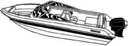 Picture of Carver Covers 77020F10 V-20 Outboard Boat Cover Poly-Flex II
