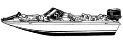Picture of Carver Covers 77318F10 CARVER POLY-FLEX II STYLED-TO-FIT BOAT COVER F/