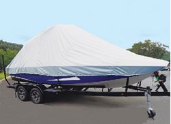 Picture of Carver Covers 81121S11 Sun-DURA Tournament Ski Boat Cover 21.5' Grey
