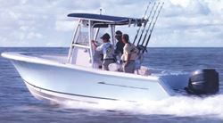 Picture of Carver Covers 90028S11 Sun-DURA Boat Cover for 28.5' Walk Around Cuddy Center Console