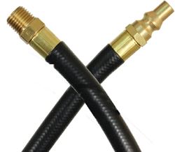 Picture of JR Race Car 0731575 JR Products RV Thermoplastic Appliance Hose with 1/4" Male Pipe Thread & Quick Disconnect Male Ends