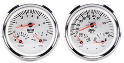 Picture of Sierra 21000P White Series Multi-Function Gauge Kit Mercury Yamaha