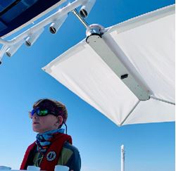 Picture of Taco Metals T10-3000-3 ShadeFin White Bag Rod Holder Kit Portable Boat Shade