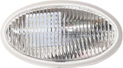 Picture of Valterra DG71258VP Oval Porch Light White with Clear Lens