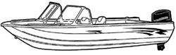 Picture of Carver Covers 79020XS11 Sun-Dura Styled-to-Fit Boat Cover 20.5' Aluminum Wide Beam