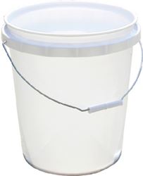 Picture of Encore 1000574 3.5 Gallon White Plastic Industrial Pail with Handle