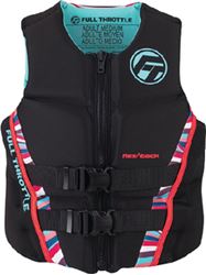 Picture of Full Throttle 14250010584022 Women's Rapid-Dry Flex-Back Life Vest Pink Large