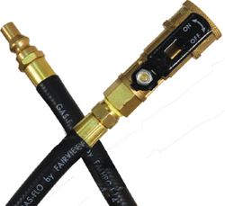 Picture of JR Race Car 0731585 JR Products RV Thermoplastic Appliance Hose with 1/4" Quick Disconnect Coupler & Male Pipe Thread Ends