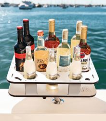 Picture of Magma T10530 Rectangle Party Table with Bottle Holders
