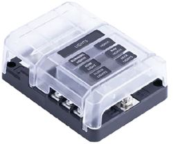 Picture of Sierra FS40830 Marine 6-Gang Fuse Block with Bus Bar and Cover