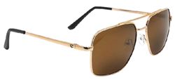 Picture of Yachter's Choice Products 45031 Potomac Aviator Sunglasses Gold Frame Brown Lens