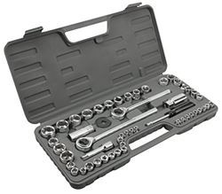 Picture of Performance Tool W1172 Sae/metric 52-Piece Socket Set (1/4", 3/8" & 1/2" Drive)