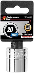 Picture of Performance Tool W38220 3/8'' Dr 6pt Std. Socket 20mm