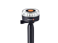 Picture of Navisafe 040-1 Navilight All-White 5 Mode 360Â° 2nm Navigation Light with Navimount Base