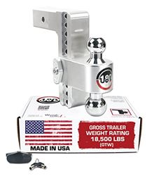Picture of Weigh Safe CTB825 Adjustable Ball Mount 8" Drop 2.5" Receiver 18,500 GTW