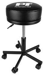 Picture of Performance Tool W85033 Extra-Thick Big Top Pneumatic Rolling Shop Stool For Mechanic Garages And Workshops, Black, 19x19x18.5 Inches