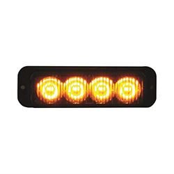 Picture of Buyers 8891130 Mini LED Strobe Light Amber 5 Inch Surface Mount