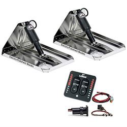Picture of Lenco RT16X12HDI 16" x 12" Heavy Duty Performance Trim Tab Kit with LED Indicator Switch 12V