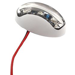 Picture of T-H Marine LED72000DP Oval Courtesy Light White with Blue LEDs