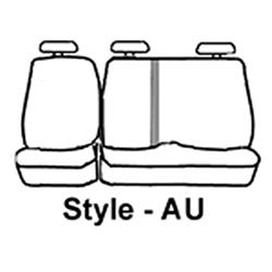 Picture of Covercraft SS8460PCGY Polycotton Seatsaver Custom Second Row Seat Cover Grey