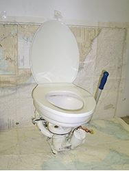 Picture of Groco K-H Hand Operated Marine Toilet with 3" Bronze Pump