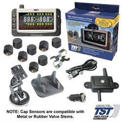 Picture of Truck System Technologies TST507RV8C 507 TPMS with 8 Cap Sensors and Color Display