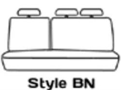 Picture of Covercraft SS7509PCCH Polycotton SeatSaver Custom Second Row Seat Covers Charcoal