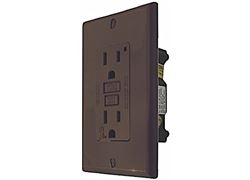 Picture of Valterra DG15BVP GFI Receptacle Outlet Light Brown RV Electrical