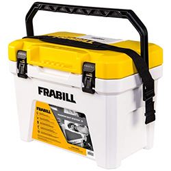 Picture of Frabill FRBBA219 Magnum Bait Station 19 Quart Live Bait Well, White And Yellow