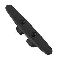 Picture of Schaefer Marine 70-94 Open Base Black Anodized Forged Aluminum Cleat Fits Up To 3/8-Inch Line, 4-Inch/102mm
