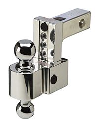 Picture of Fastway 44-00-4400 Flash Secure 44-00-4600 Adjustable Dual Locking Aluminum Ball Mount With 4 Inch Drop, 2 Inch Shank, Built-In Locks, And Chrome Plated Balls
