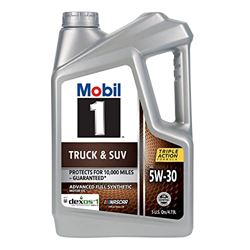 Picture of Mobil 124596 Truck & SUV Full Synthetic Motor Oil 5W-30 5 Quart
