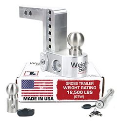 Picture of Weigh Safe WS6-2-KA Adjustable Ball Mount 6" Drop Hitch 2" Receiver with Built-In Scale