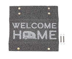 Picture of Camco 53196 RV Wrap Around Step Rug 18-Inch Life is Better at the Campsite