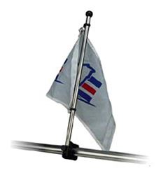 Picture of Sea-Dog Line 327122-1 Adjustable Rail Mount Flagpole Stainless Steel