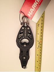 Picture of Harken 2622 HARKEN 57MM CARBO AIR FIDDLE BLOCK W/ SWIVEL & BECKET